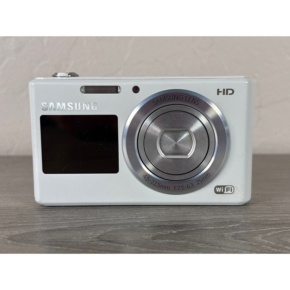 Samsung DV150F Dual View Digital Camera White HD WiFi 16.2MP Parts Only BP70A